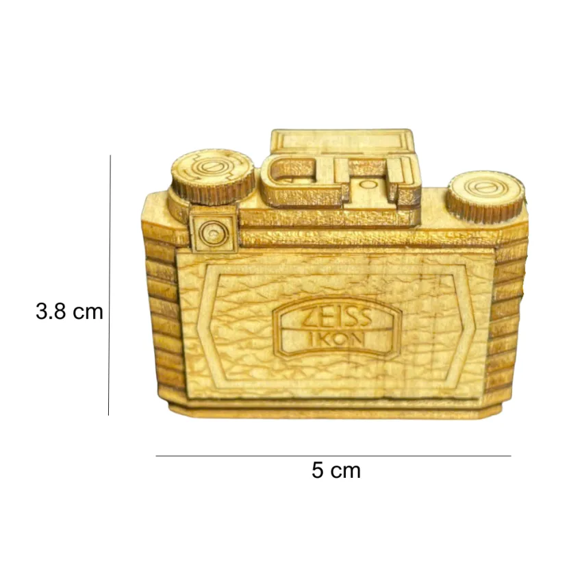 DIY Wooden Camera Model Keychain KC.ZI.SPIKT533.16, Compact & Intricate, Handmade Vietnamese Souvenir, Wooden Model, Handmade Gift For Friends
