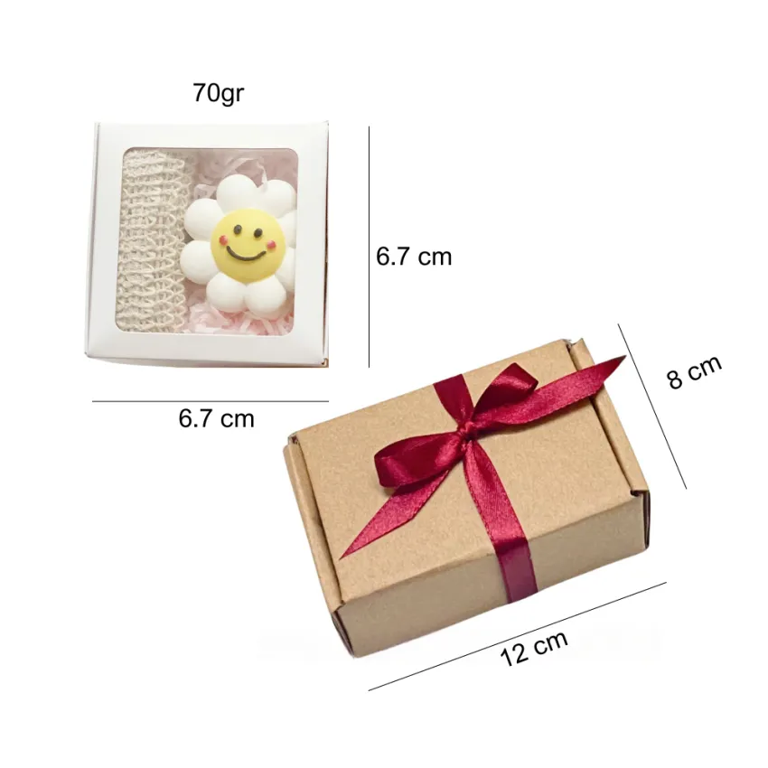 Hộp Quà 20/10 Xà Phòng Hoa Mặt Cười, Set Quà Đáng Yêu Với Xà Phòng Thiên Nhiên & Túi Lưới, Quà Tặng Ngày Phụ Nữ, Quà Tặng Doanh Nghiệp, Quà Sự Kiện 20/10