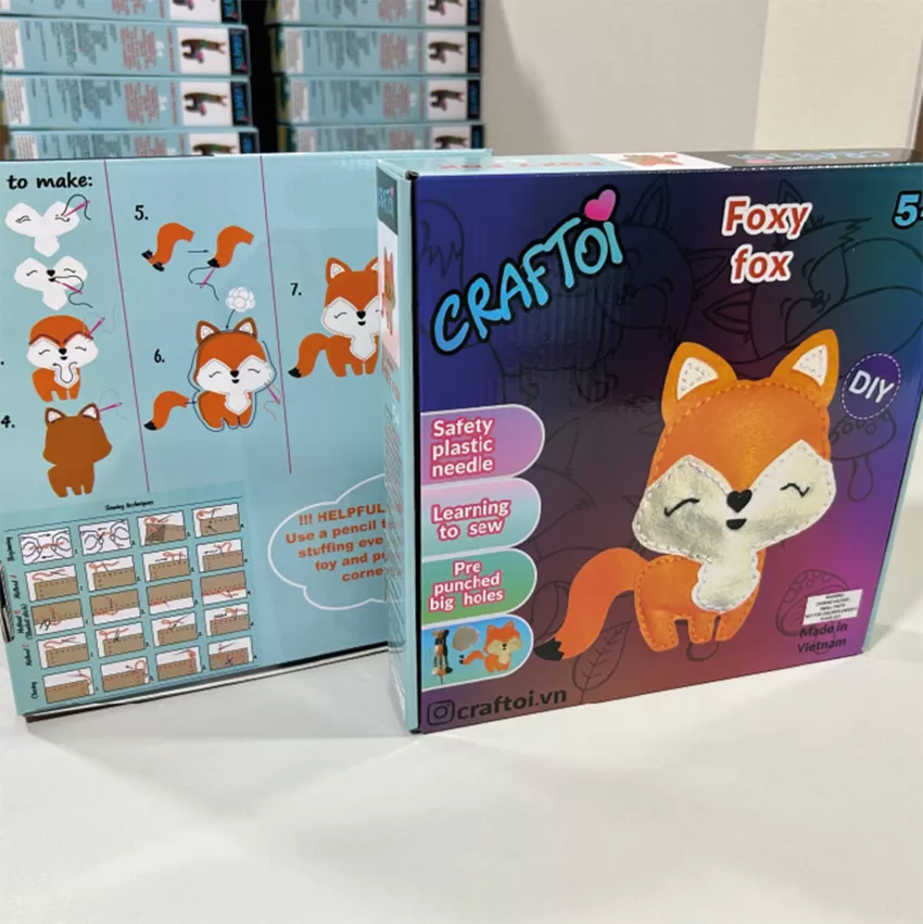 Bộ Thủ Công Trẻ Tự Làm Thú Nhồi Bông 5+ Foxy Fox, Đồ Chơi Giáo Dục, Có Hướng Dẫn Chi Tiết, Kích Thích Sự Phát Triển Toàn Diện