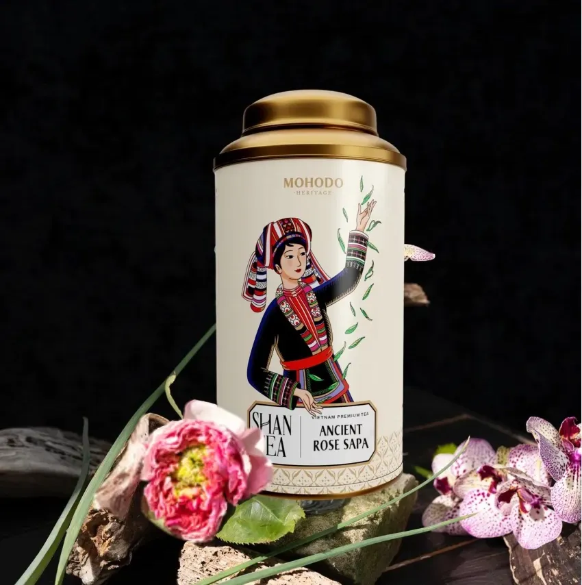 Ancient Rosebud Shan Snow Black Tea, 80Gr, Indulge In The Refined Taste Of The Northwestern Mountains, Vietnamese Tea, Perfect Gift For Any Occasion, Corporate Gift