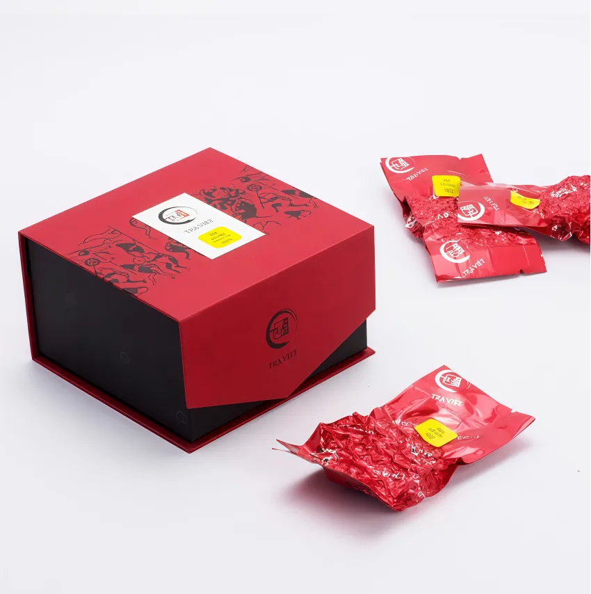 "Peace & Health" Tea Gift Box, Blessed Wishes For Cherished People, Vietnamese Tea Gift Set, Gift Box With Paper Bag, Partner Gift, Corporate Gifts